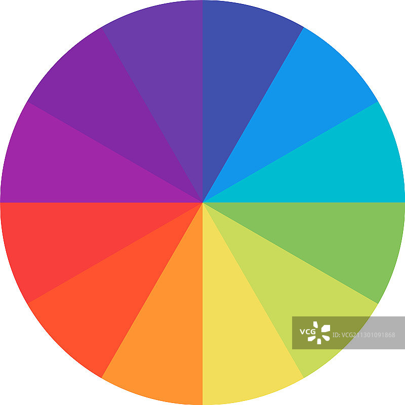 彩色圆圈色轮图片素材