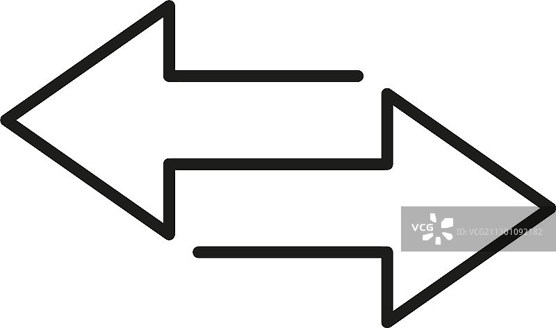 隔离的金融交易箭头图标图片素材