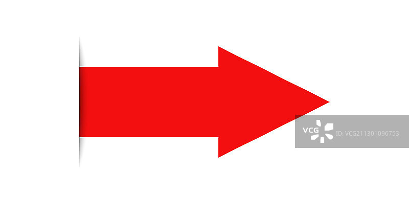 红色箭头扁平简约图标设计图片素材