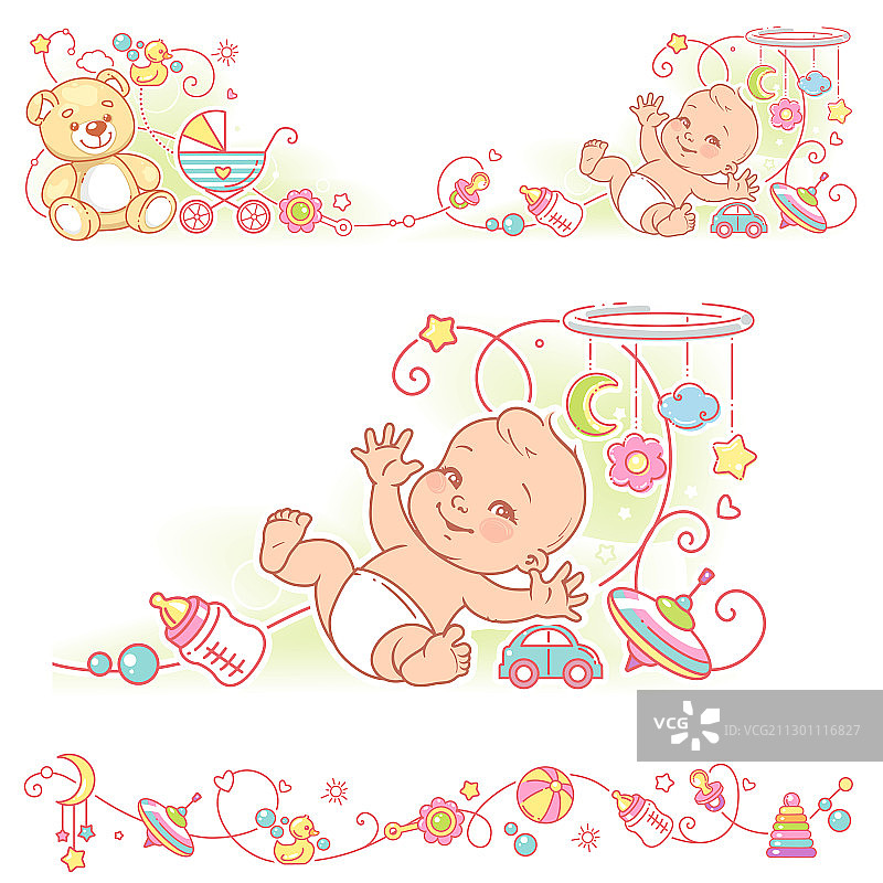 乐队玩具边框装饰元素框架图片素材