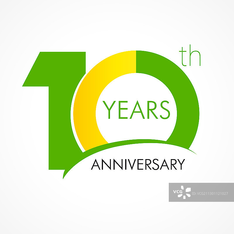10周年纪念标志图片素材