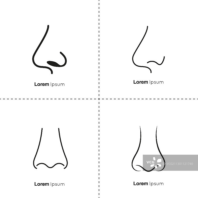 人鼻与鼻孔图片素材
