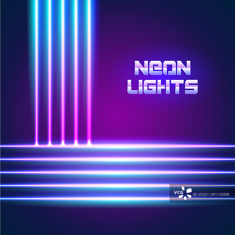 明亮霓虹线条背景图片素材