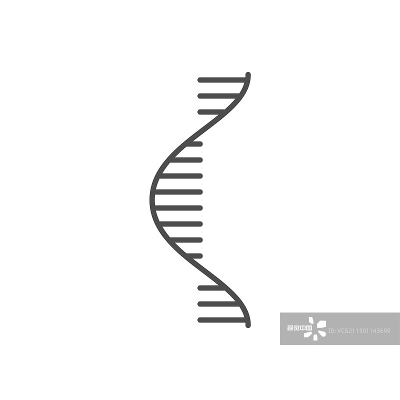 RNA相关细线条图标图片素材