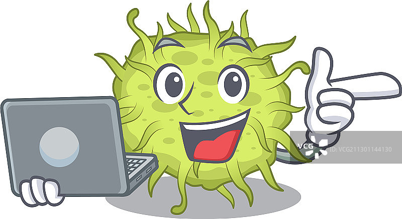 卡通角色：聪明球菌图片素材