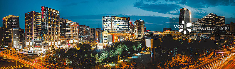 北京市海淀区中关村全景城市风光图图片素材