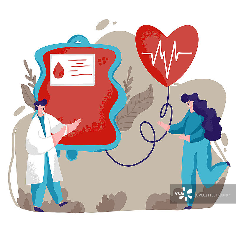 献血概念：献血者图片素材