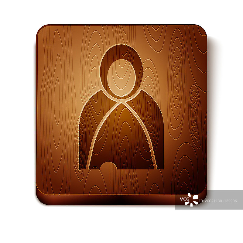 棕色斗篷披肩图标图片素材