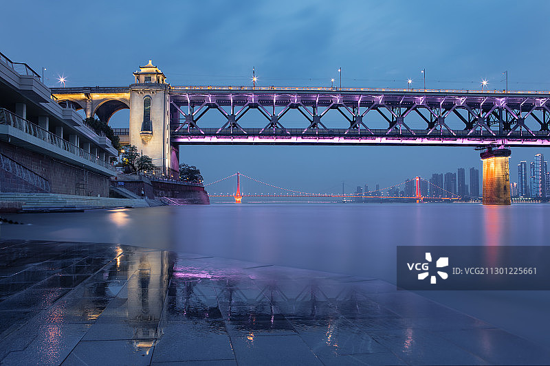 武汉长江大桥图片素材