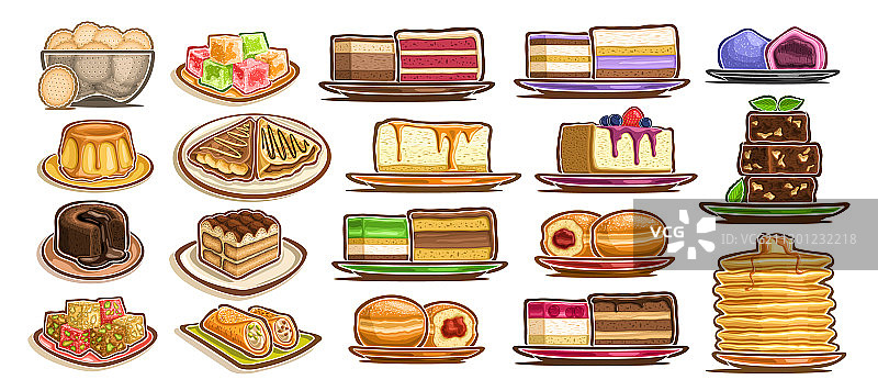 什锦甜点合集图片素材