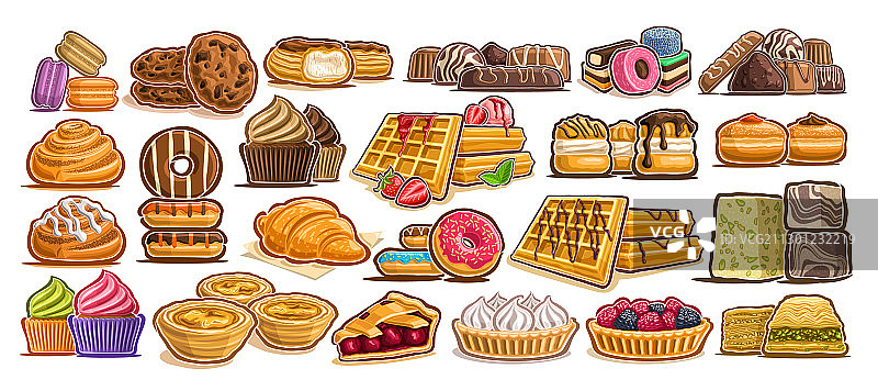 什锦甜点合集图片素材