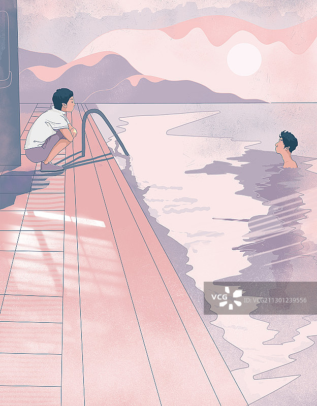 蓝色大门图片素材