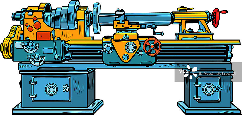 工业车床机械设备图片素材