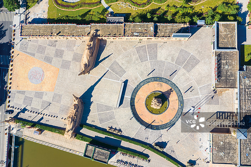 航拍长治武乡八路军文化园图片素材