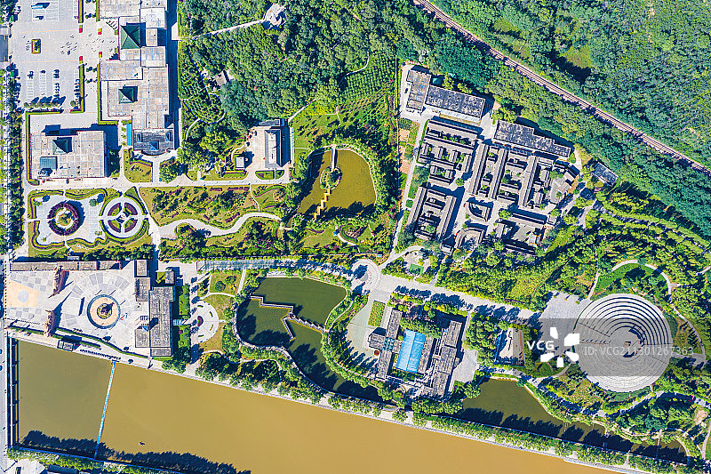 航拍长治武乡八路军文化园图片素材