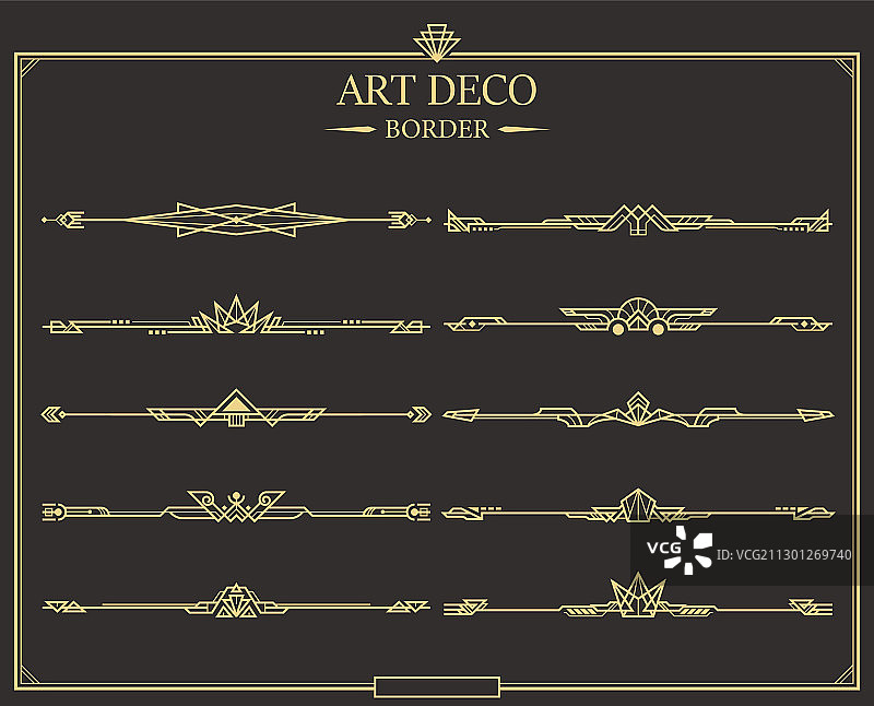 装饰艺术金色书法页面分隔线素材图片素材
