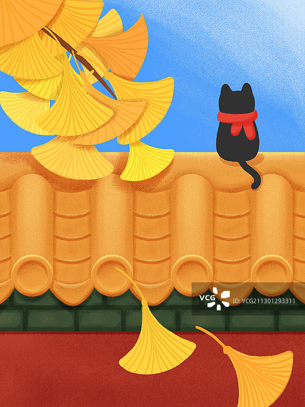 深秋银杏图片素材