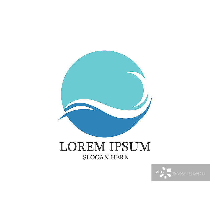 波浪Logo和符号图像图片素材