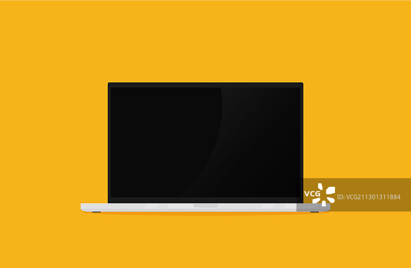 用于设计的笔记本电脑模型（隔离背景）图片素材