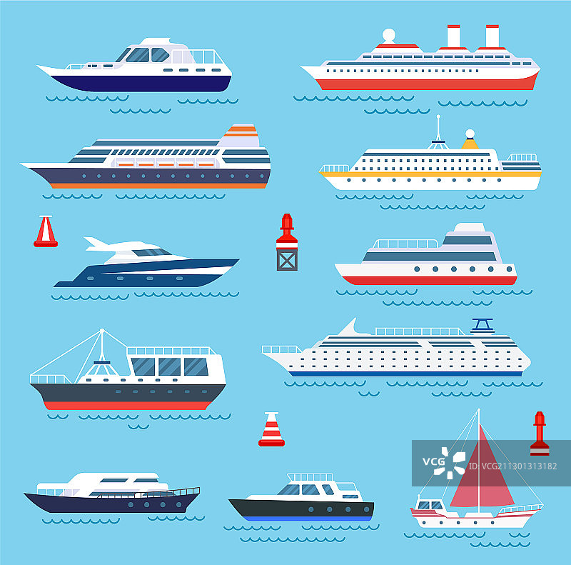航海船只快艇和游艇图片素材