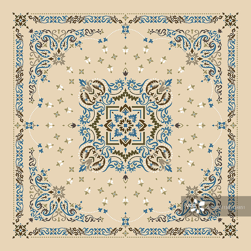 传统佩斯利花纹装饰图片素材