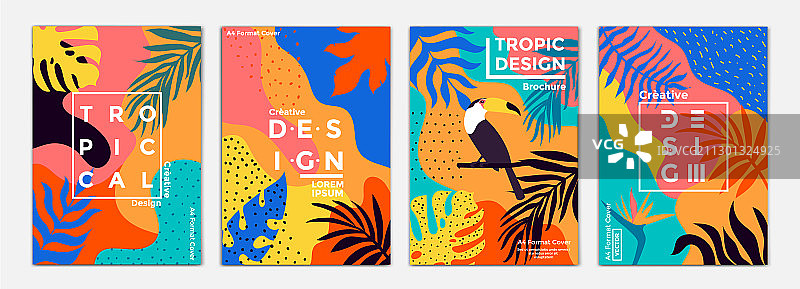 夏季宣传册设计图片素材