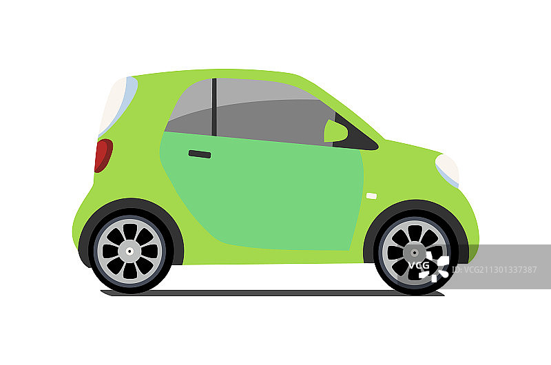 汽车共享标志：城市微型绿色环保汽车图片素材
