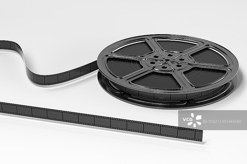 电影工业胶卷 3D渲染图片素材