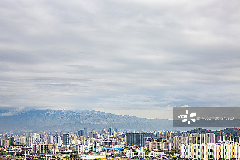 乌鲁木齐头屯河区经济开发区新开区全景图片素材