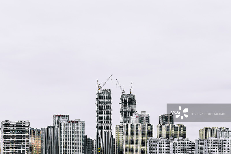 乌鲁木齐头屯河区经济开发区新开区全景图片素材