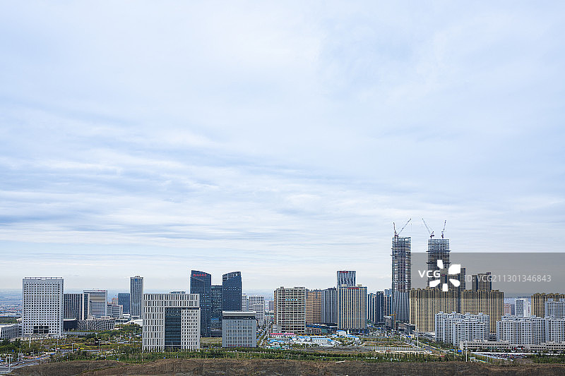 乌鲁木齐头屯河区经济开发区新开区全景图片素材