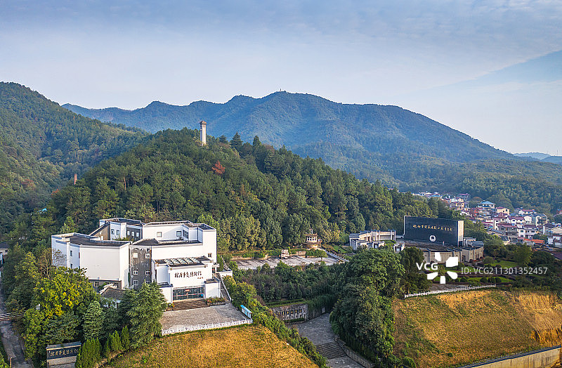 皖南事变烈士陵园全景图图片素材