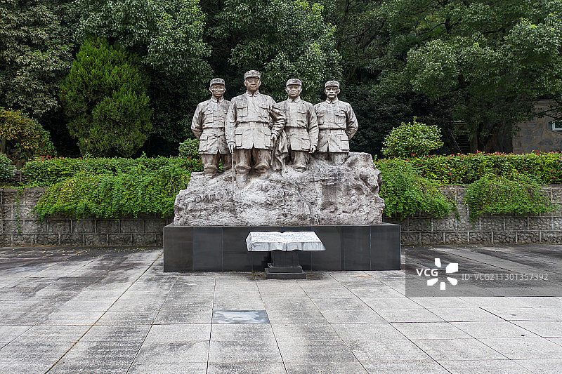 皖南事变烈士陵园雕塑图片素材