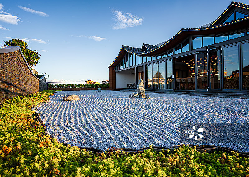 日本园林设计日料餐厅图片素材