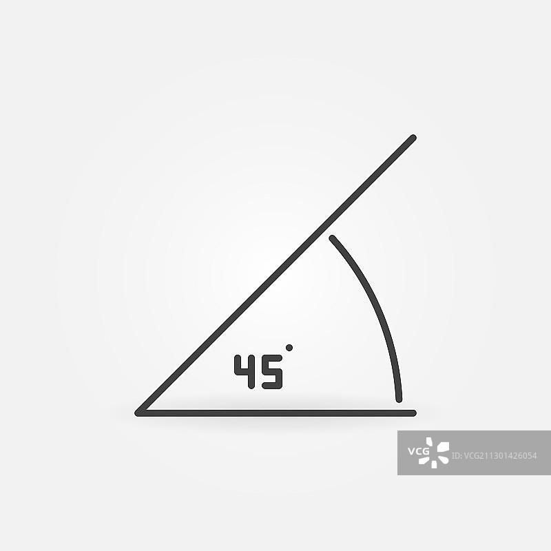 细线条45度角概念图标图片素材