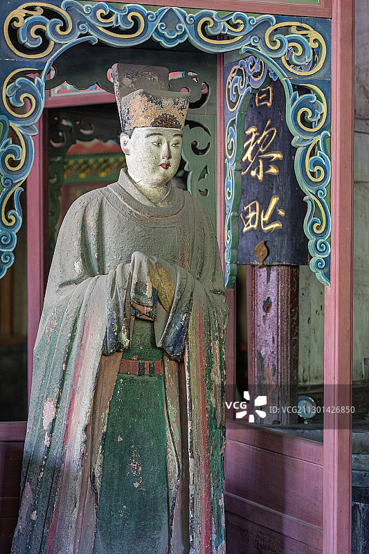 太原晋祠圣母殿图片素材