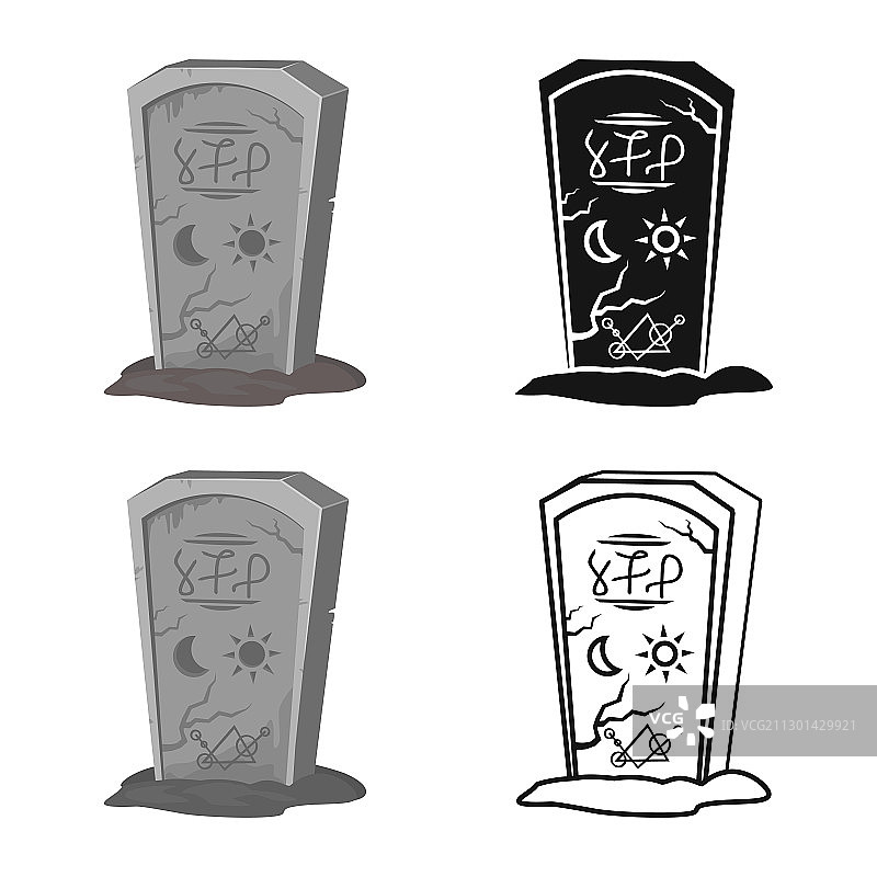 墓碑和石头标志网页设计图片素材
