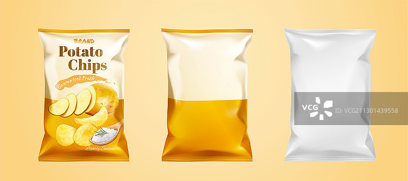 洋芋片包装三维图图片素材