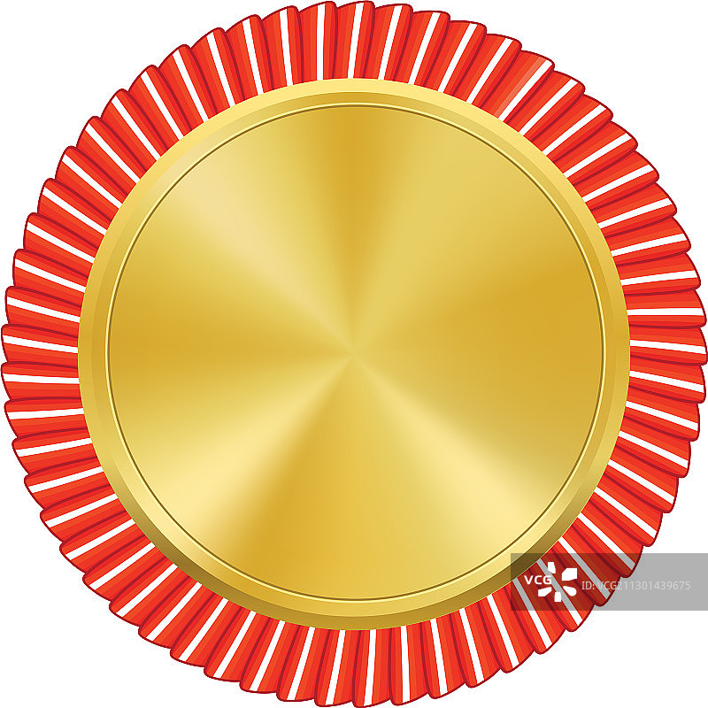 金牌红色丝带浮雕细节图片素材