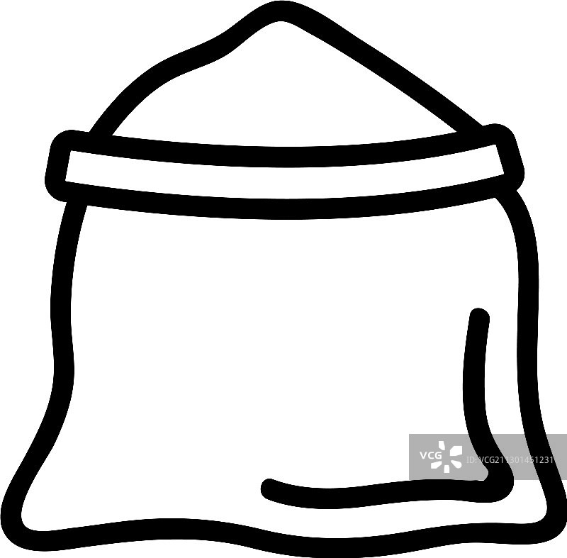 盐袋轮廓图标图片素材