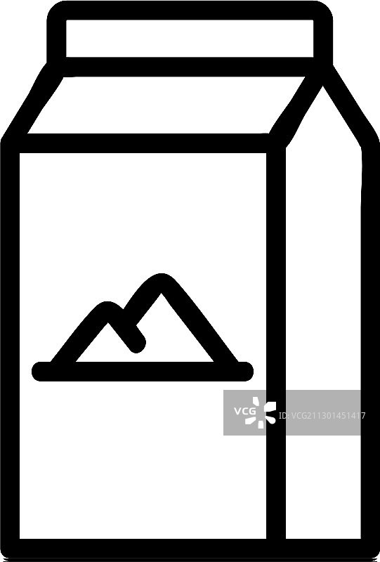 盐包装图标轮廓图片素材