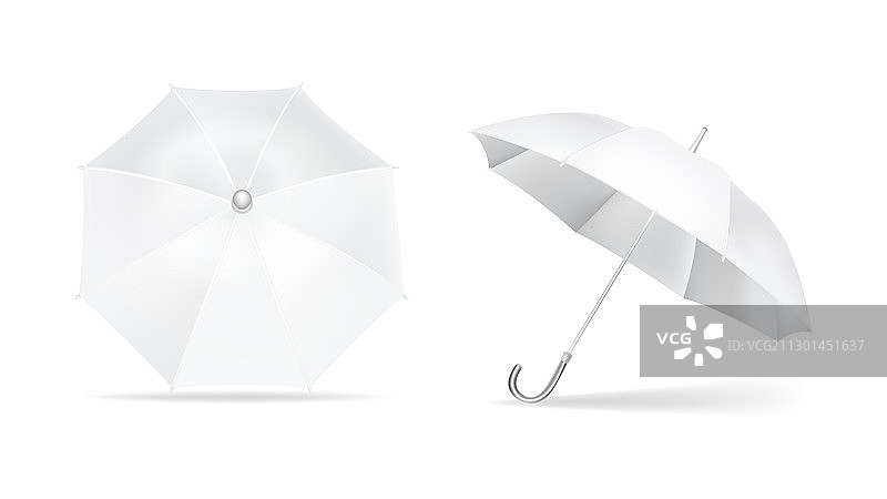白色雨伞模型图片素材