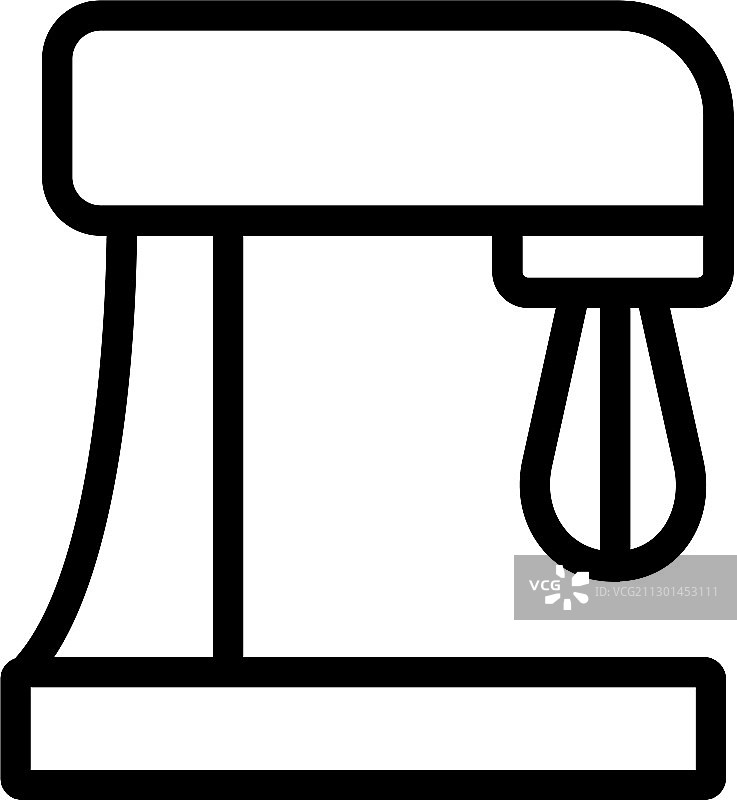 搅拌器图标轮廓文具图片素材