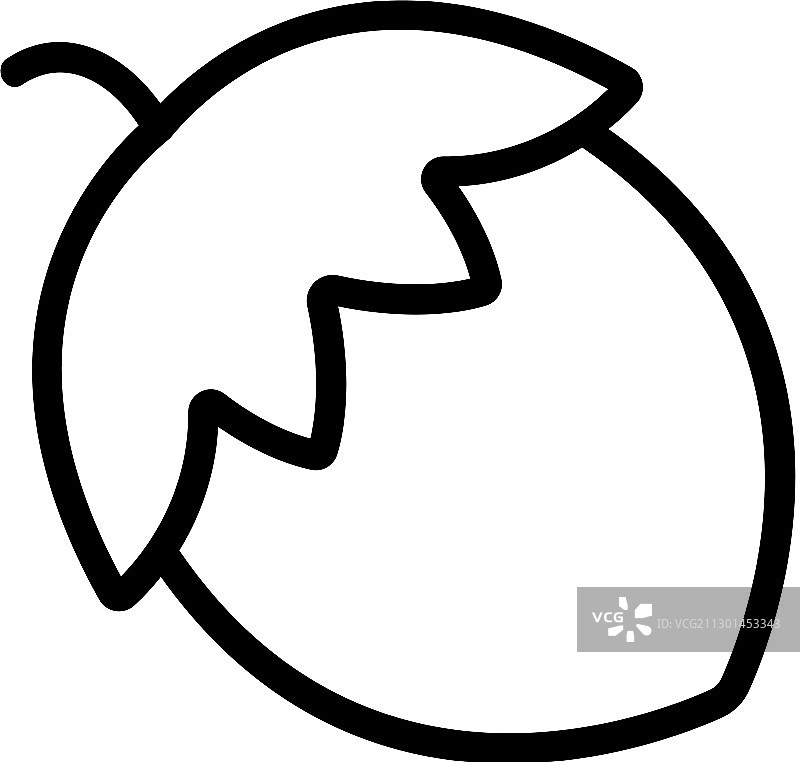 橡子图标轮廓图片素材
