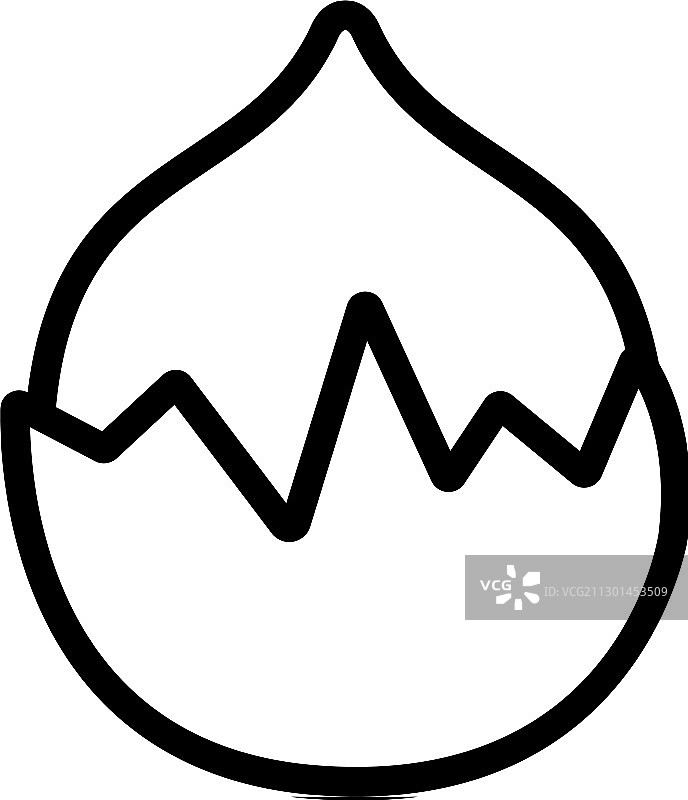 榛果图标轮廓图片素材