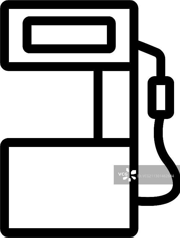 燃油分配器控制系统轮廓图标图片素材