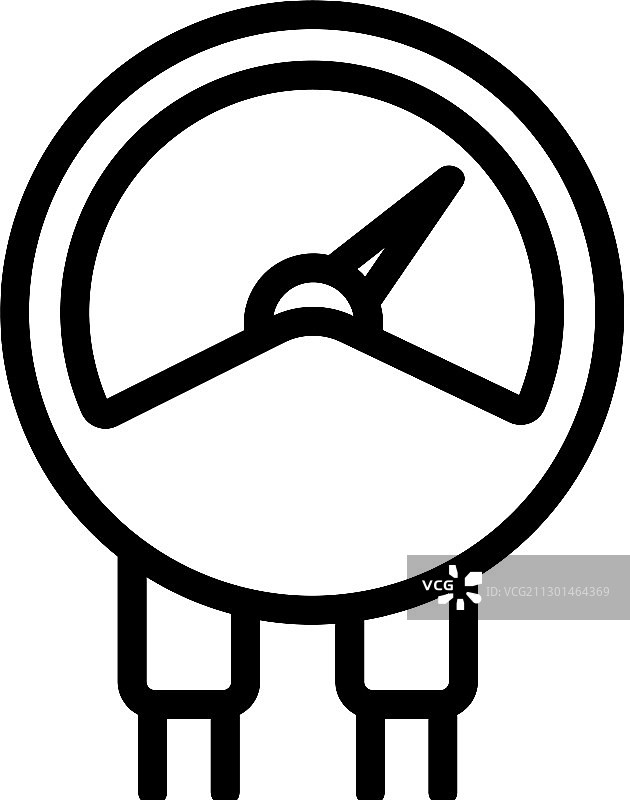 气体车速表轮廓图标图片素材