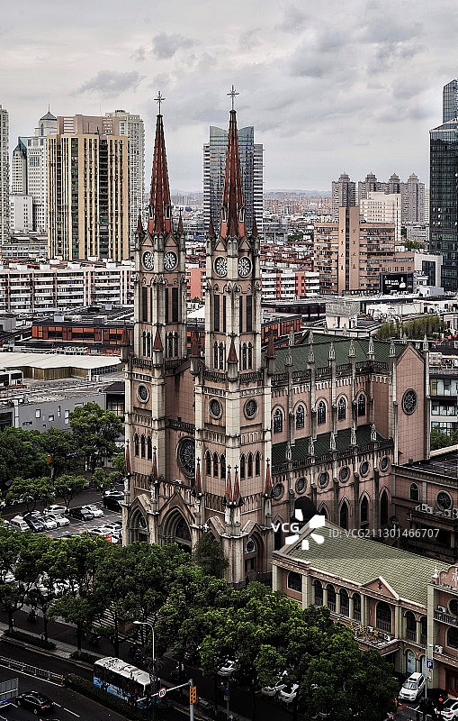 宁波天药街天主教堂图片素材