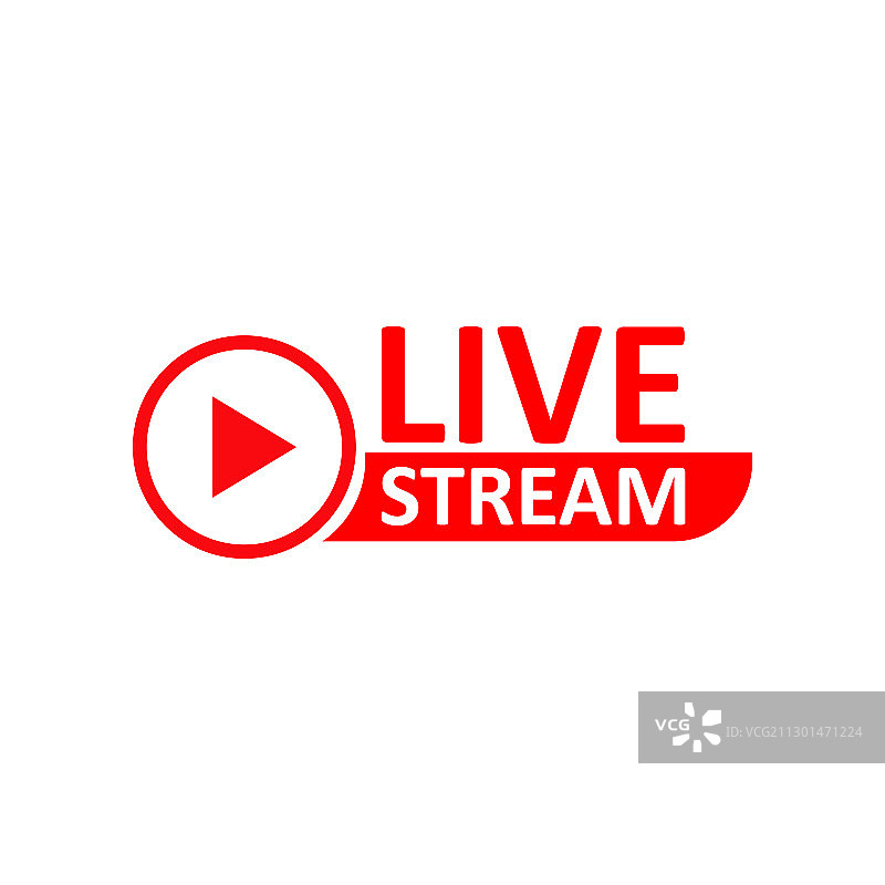 直播红色符号按钮图片素材