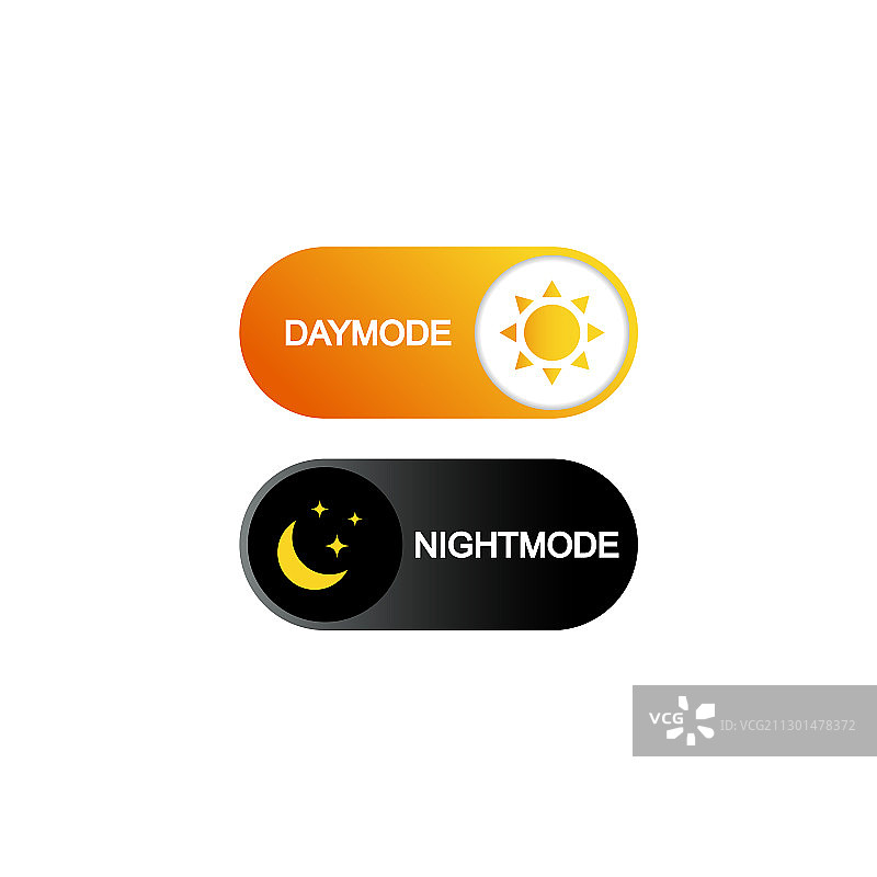 昼夜开关图标扁平黑暗图片素材